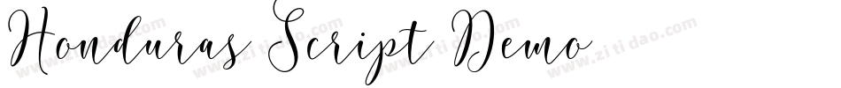 Honduras Script Demo字体转换